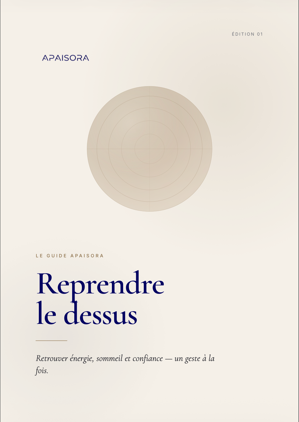 L'E-book Apaisora®: Reprendre le dessus
