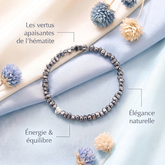 APAISORA® BRACELET EN HÉMATITE - FEMME